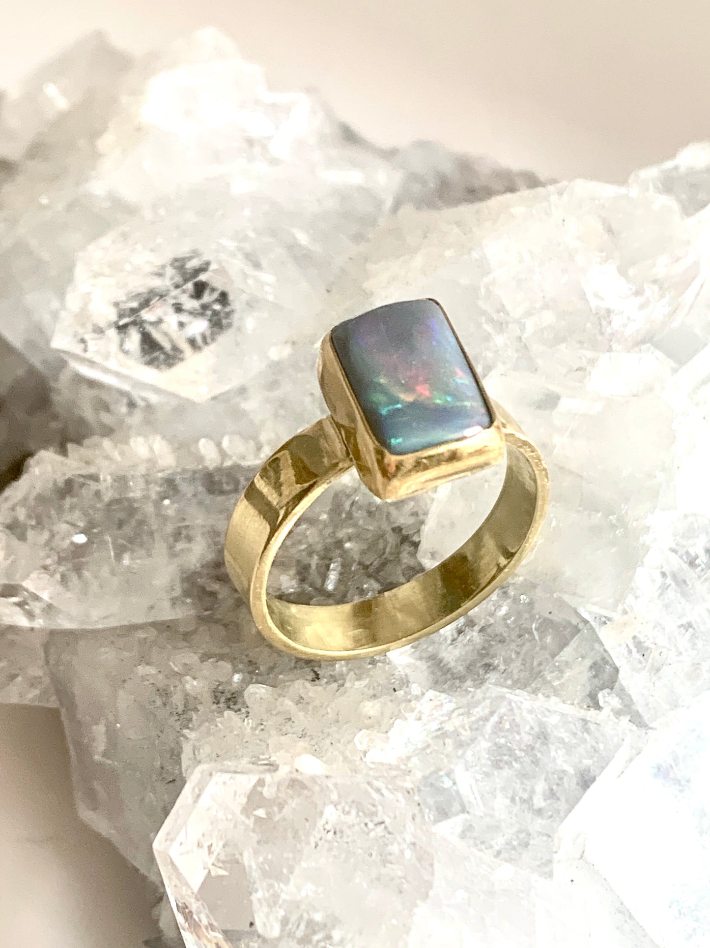 Australian Opal 22k Gold Ring