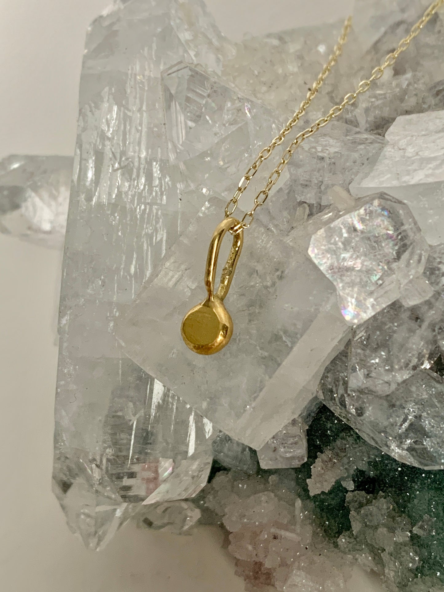 22k Gold Pendant Trio Necklace