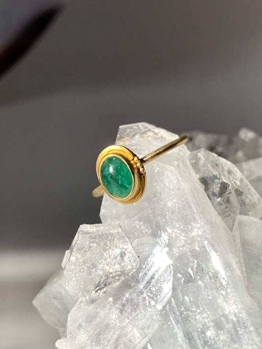 Emerald, 22k, 18k Gold Ring