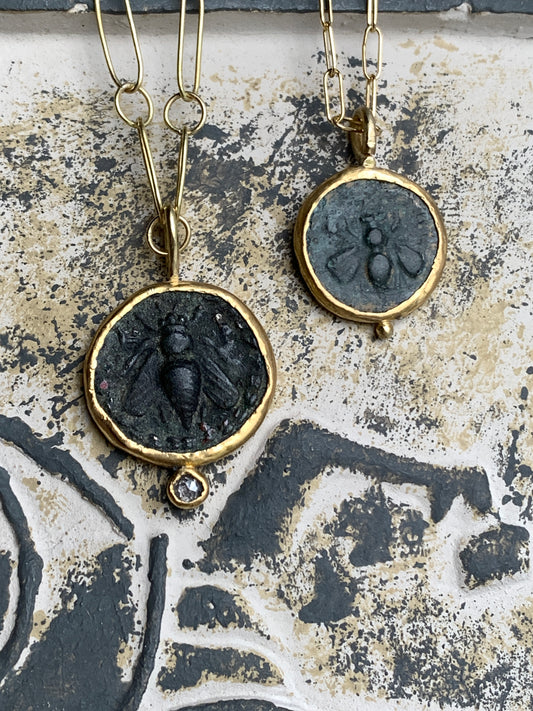 Ancient Bee Coin Jewelry