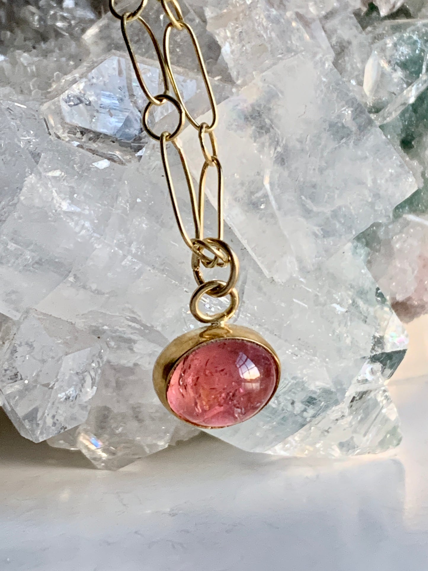 Pink Tourmaline Pendant