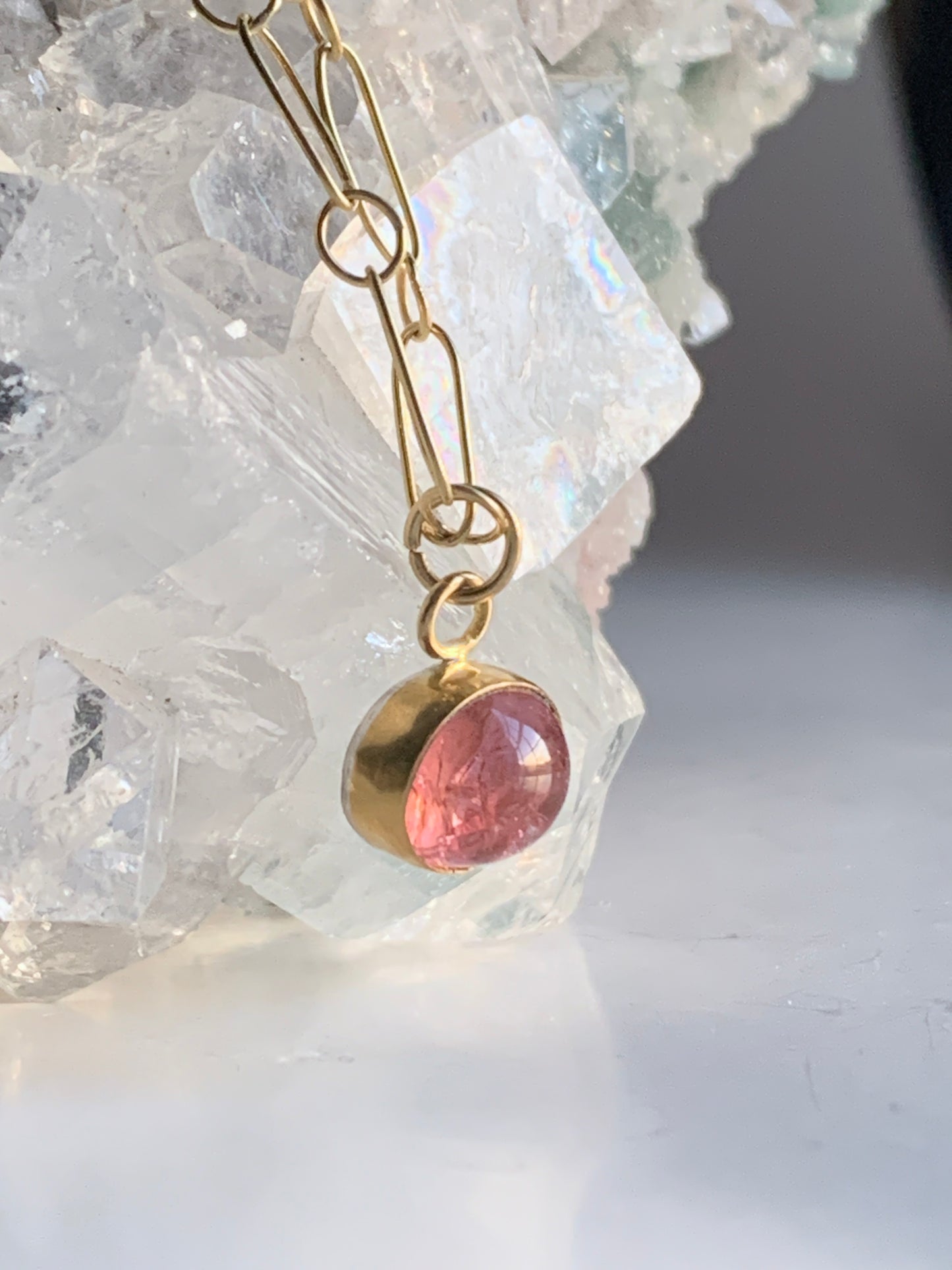 Pink Tourmaline Pendant