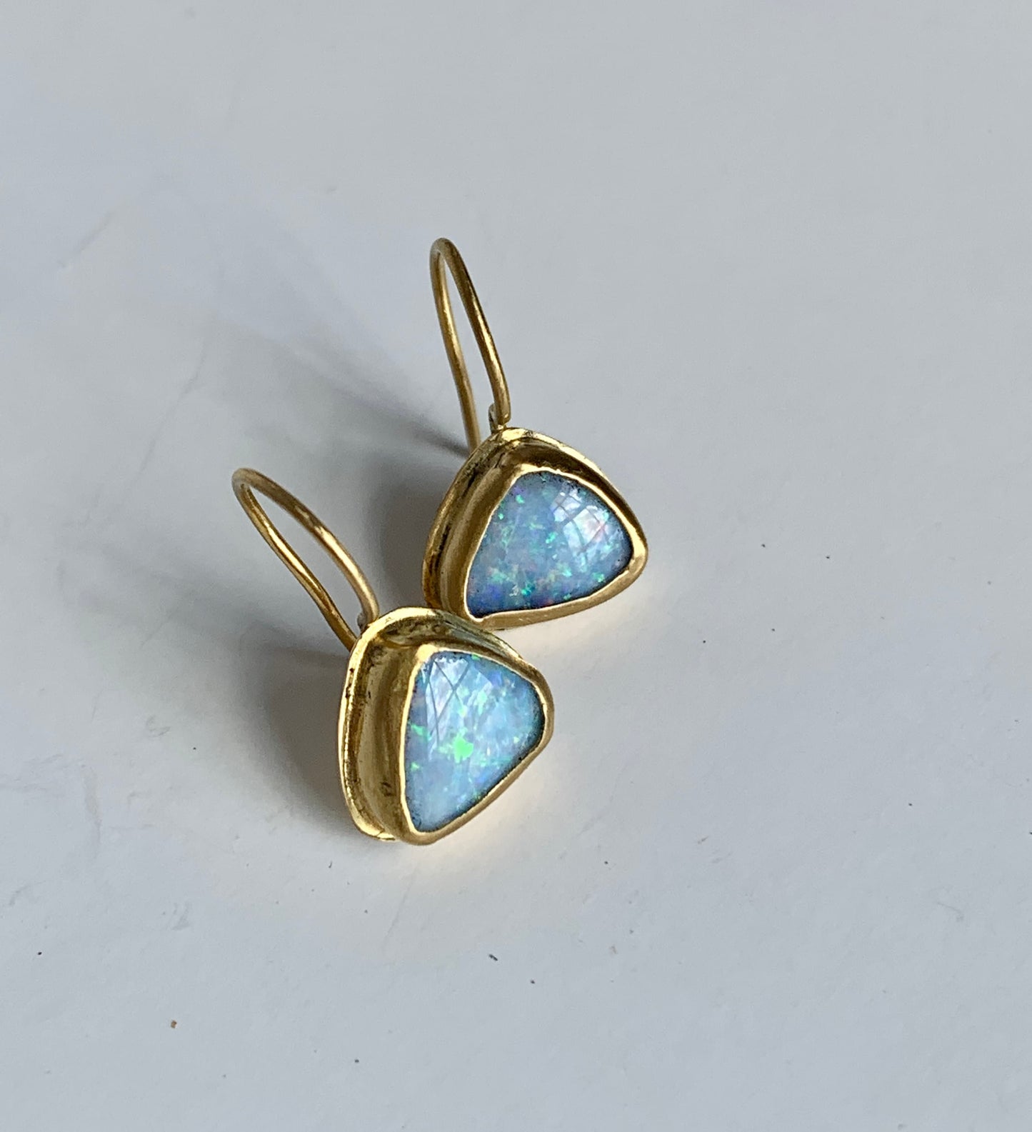 Opal 22k Gold Earrings