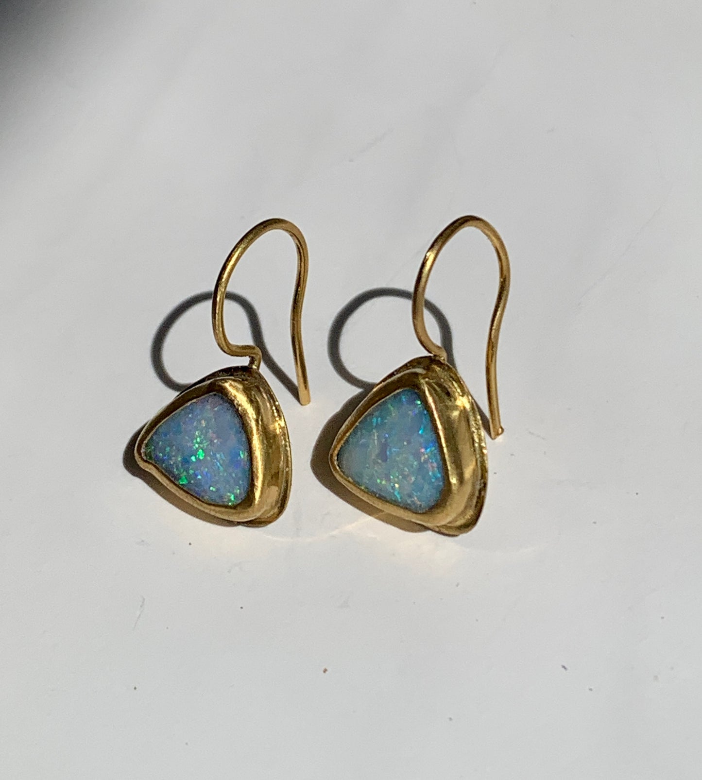 Opal 22k Gold Earrings